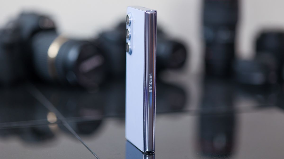 A photo of the Samsung Galaxy Z Fold 5 foldable smartphone