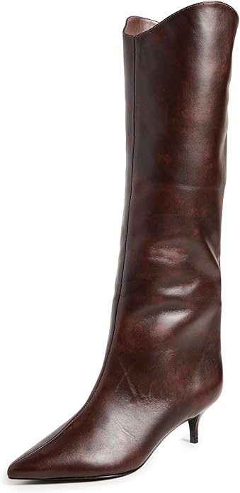 SCHUTZ, Schutz Women's Maryana Lo Boots, Brown, 8.5 Medium Us