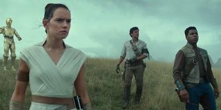 Rey, Poe, and Finn in Star Wars: The Rise of Skywalker