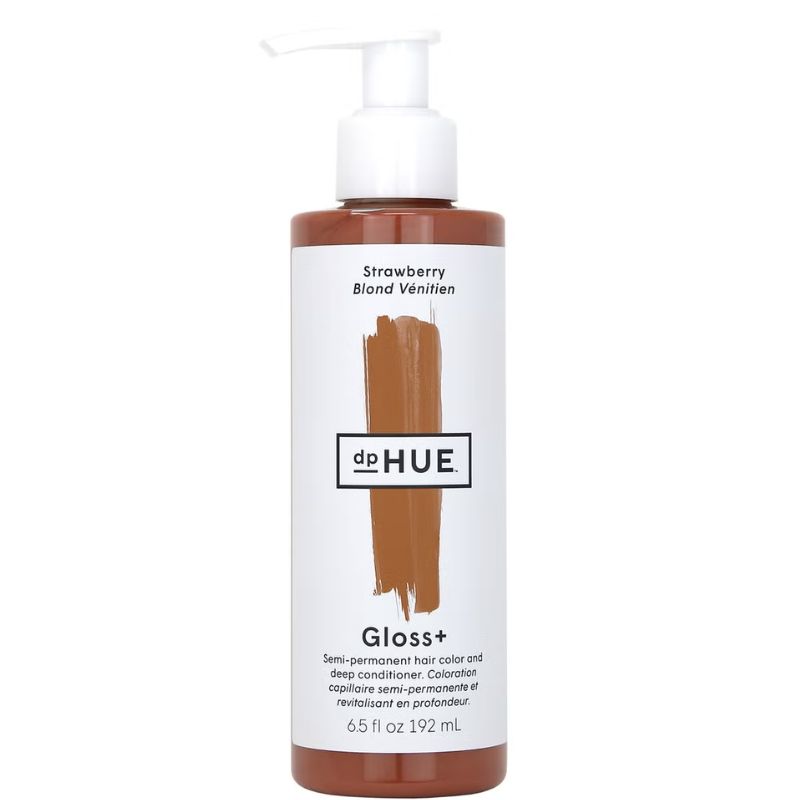 dpHUE hair gloss in shade strawberry
