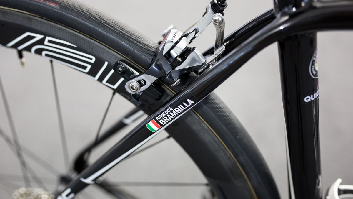 Brambilla's name adorns the seatstays