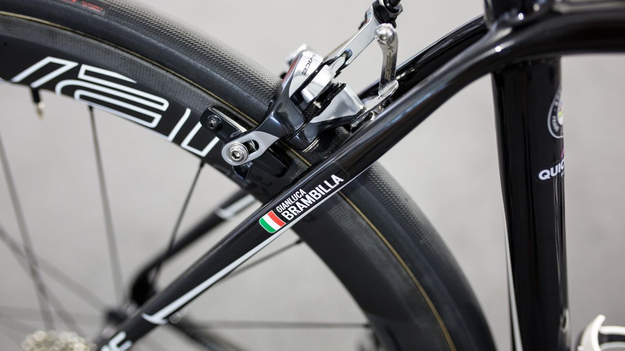 Brambilla's name adorns the seatstays