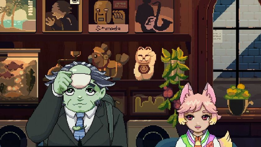 Coffee Talk Tokyo two characters sat at the coffee bar