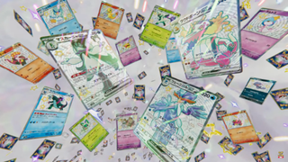 Several shiny cards