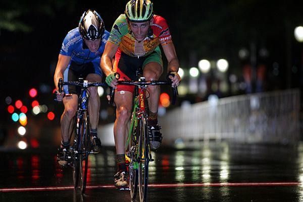 Racing in the pouring rain