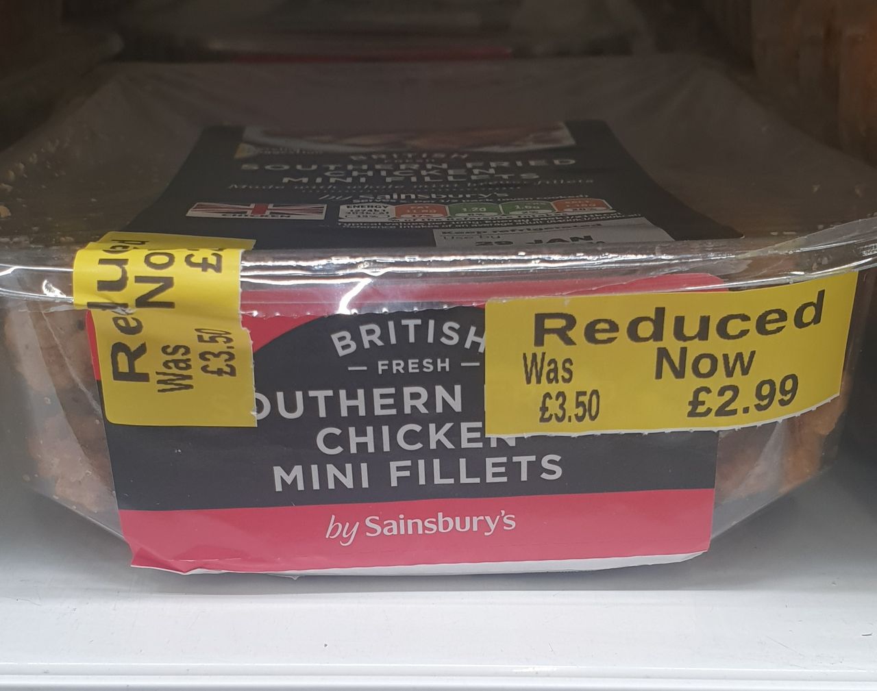Reduced Southern Fried Chicken Mini Fillets from Sainsbury's.