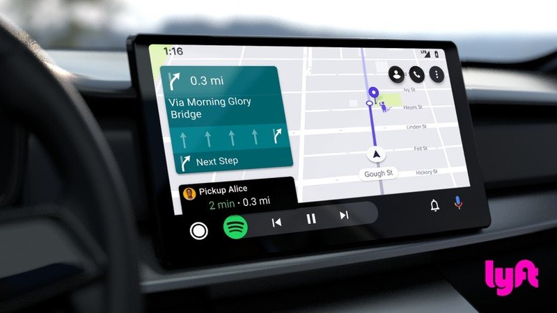 Lyft Driver App In Android Auto