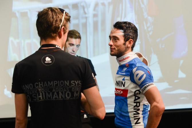 Nathan Haas (Garmin-Sharp) chats to Scott Law