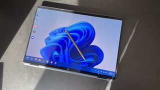 The 2024 HP Spectre x360 16 in tablet mode