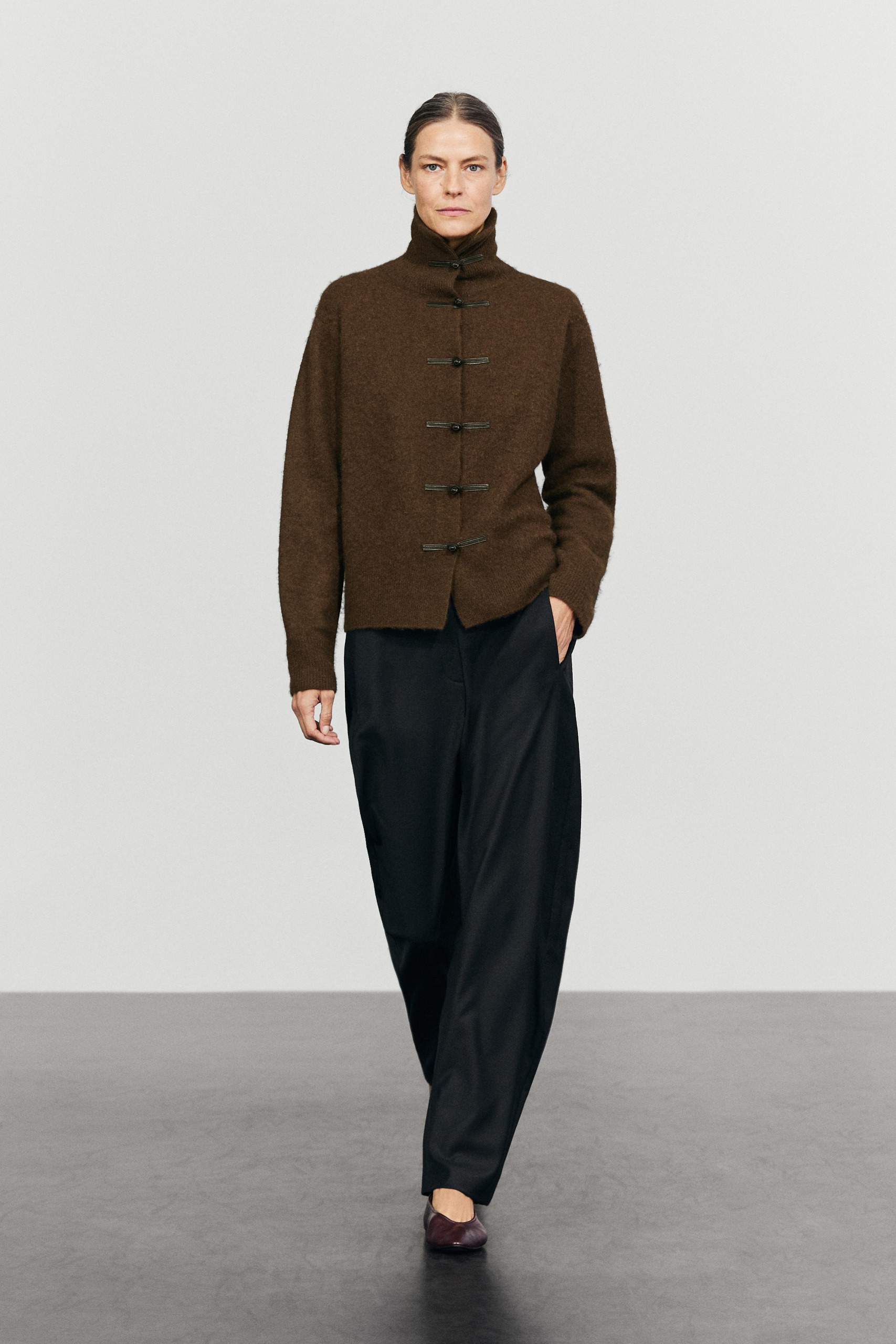 Wool Blend Toggle Cardigan