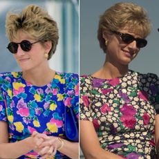 Princess Diana and Elizabeth Debicki side-by-side