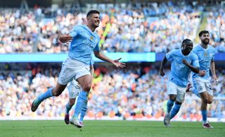 Rodri in action for Manchester City