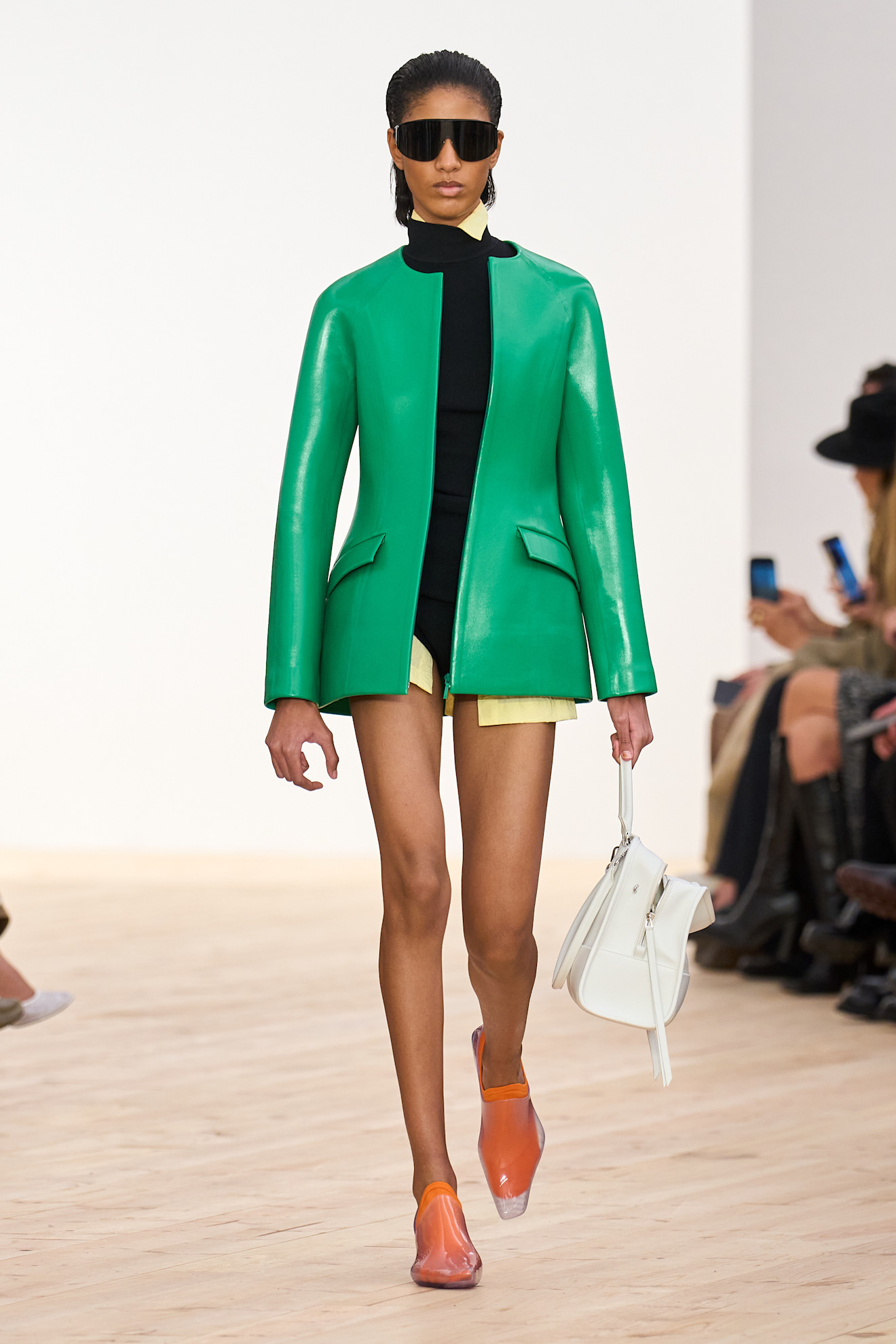 Loewe S/S 26 runway, kelly green color trend