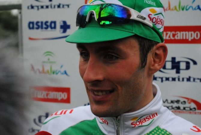 Jonathan Hivert (Sojasun) with the media
