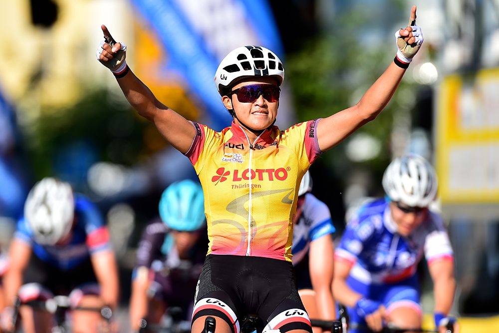 Coryn Rivera (Sunweb) wins stage 3 at Lotto Th&uuml;ringen Ladies Tour