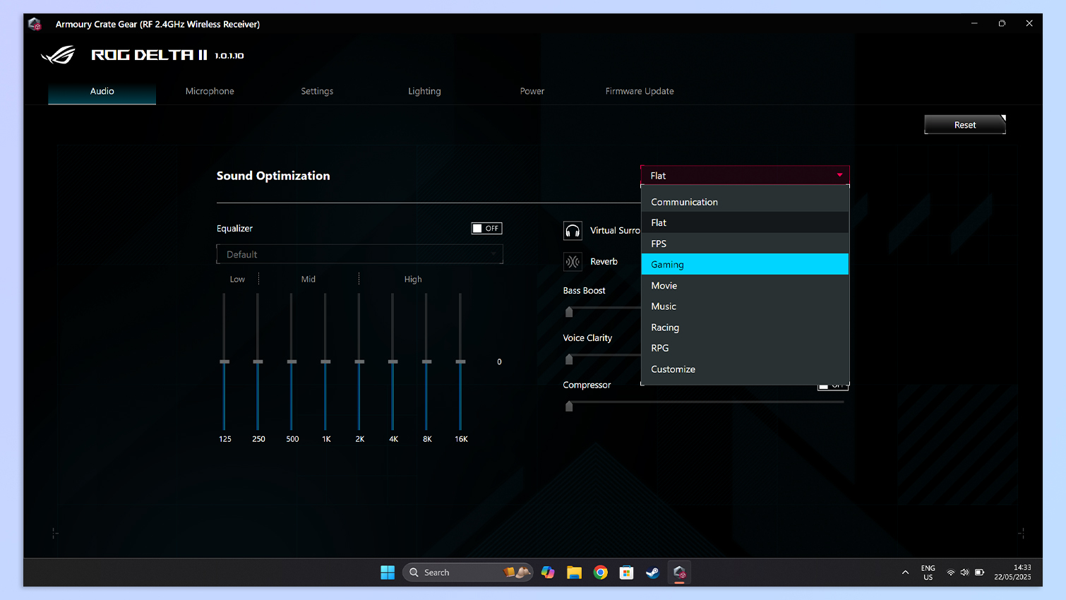 Asus Armoury Crate Gear software