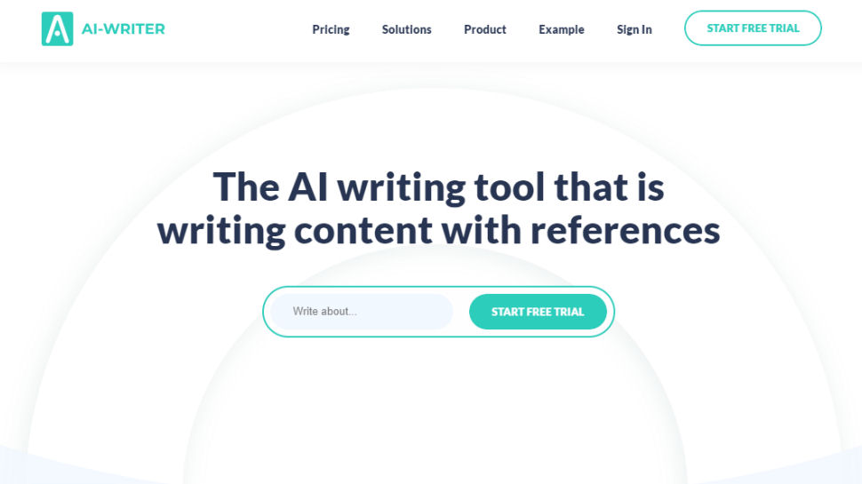 Website screenshot for Al-Writer