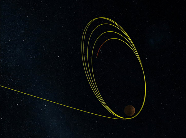 NASA Probe Set for First Dip Through Martian Atmosphere