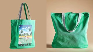 composite of scotch & soda Canvas Tote in green with graphic print