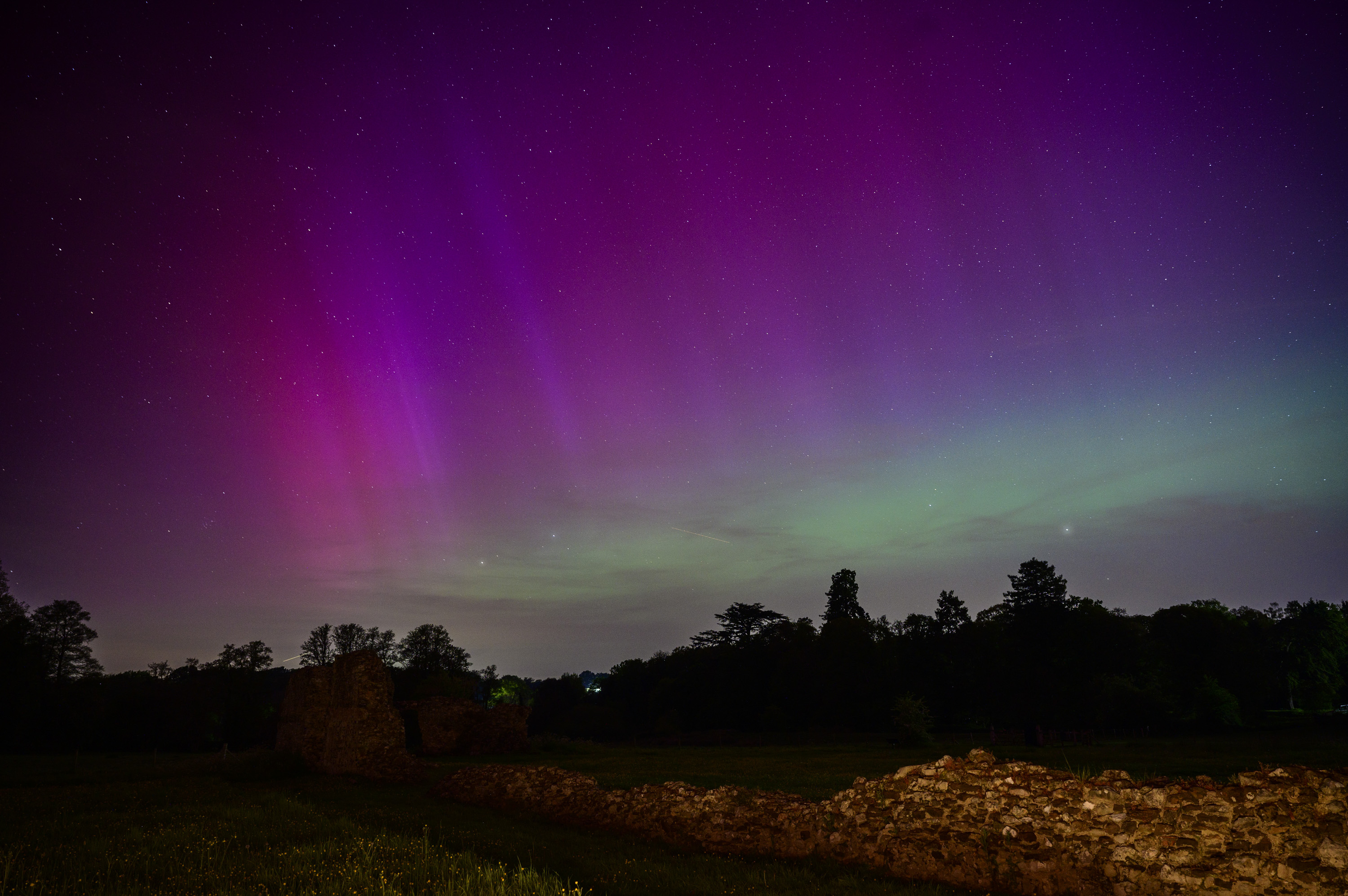 Northern Lights seen in the south of the UK during strong solar storm in May 2024