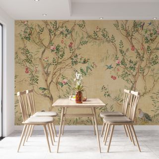 Corean Peel & Stick Floral Wall Mural