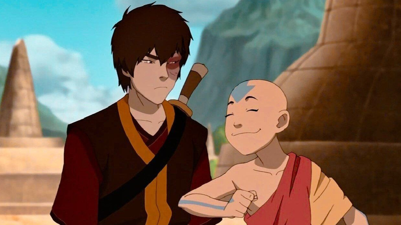 Aang and Zuko in Avatar: The Last Airbender.