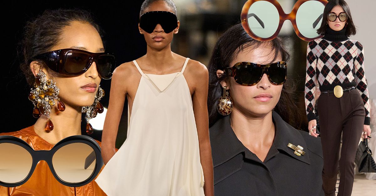 Every Luxury Brand Is Cosigning the Bug-Eye Sunglasses Trend Every Luxury Brand Is Cosigning the Bug-Eye Sunglasses Trend