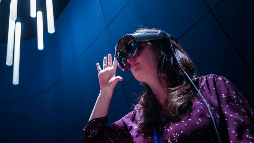 Samsung Galaxy XR worn by woman at New York media event &ndash; October 2025