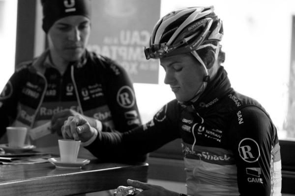 Fuglsang's pre-ride hot drink