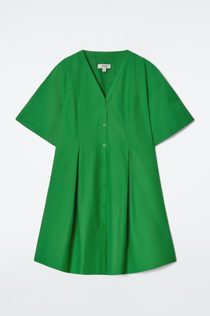 COS, Pleated A-Line Mini Dress