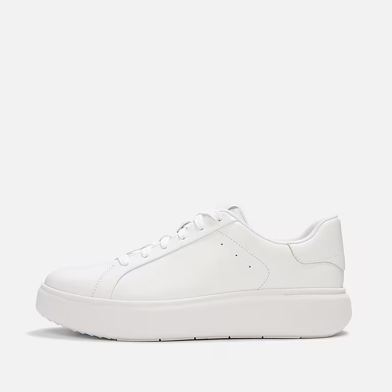 FitFlop, White Leather Trainers