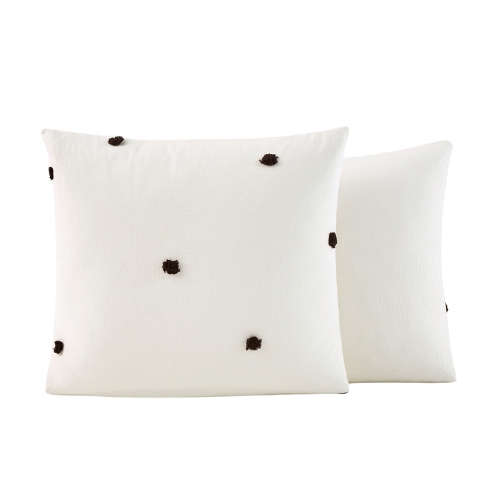 LA REDOUTE INTERIEURS, Pilo Tufted Spotted 100% Cotton Pillowcase