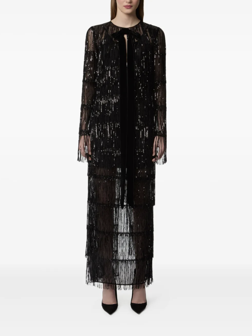 Nina Ricci, Sequin Fringed Maxi Dress
