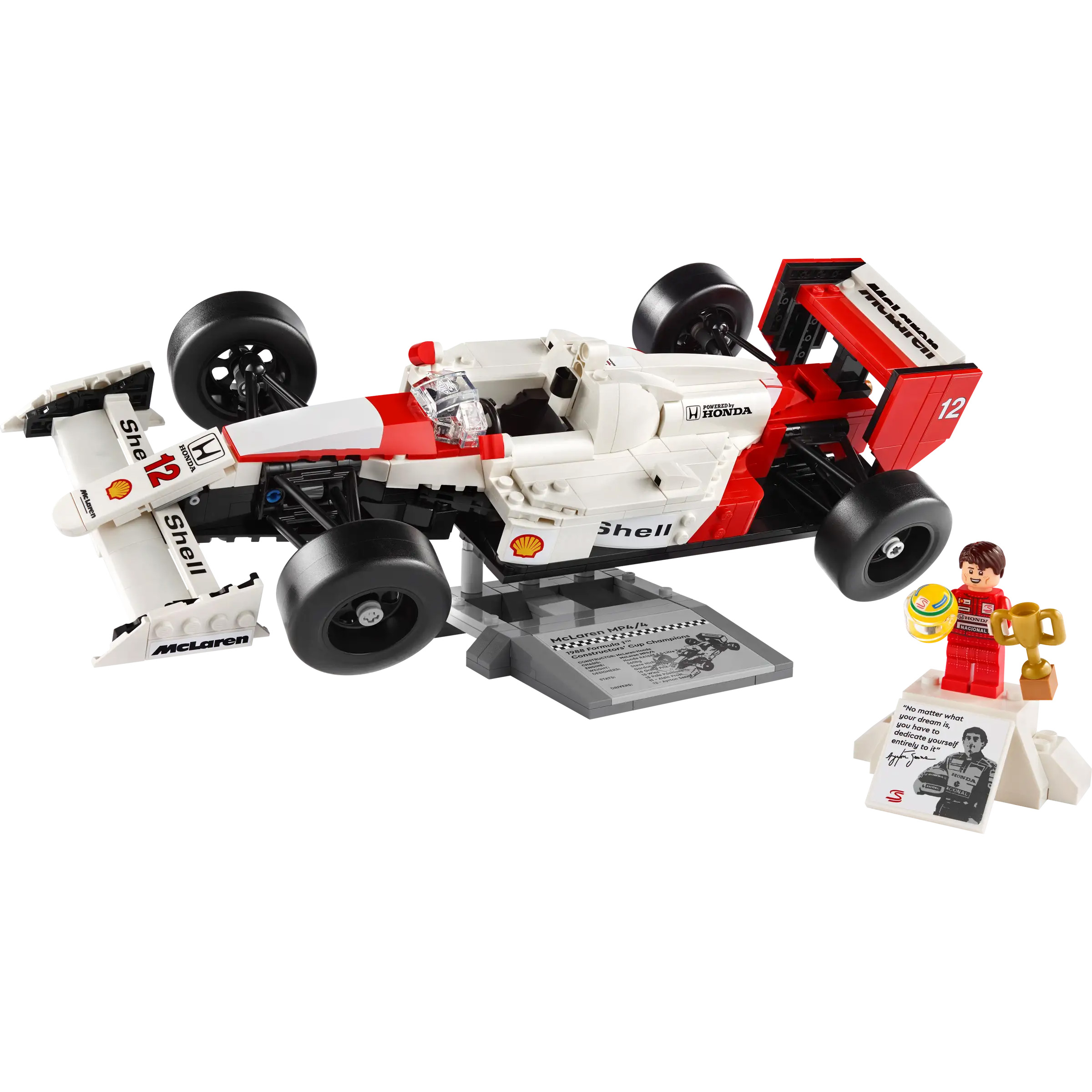 Lego McLaren MP4/4 with Ayrton Senna