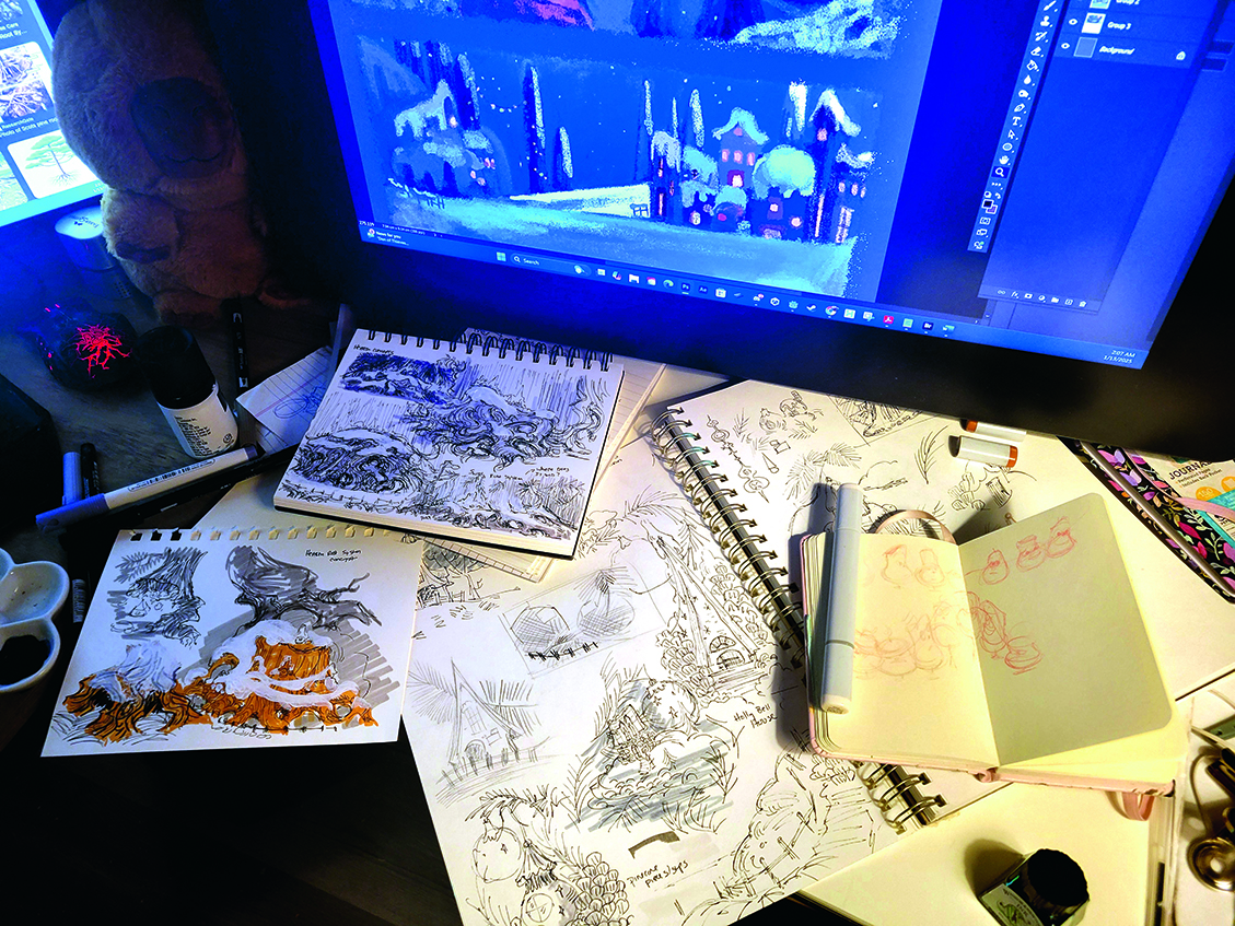 Photo from an artist's studio