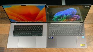 Acer Swift 16 AI vs. MacBook Pro