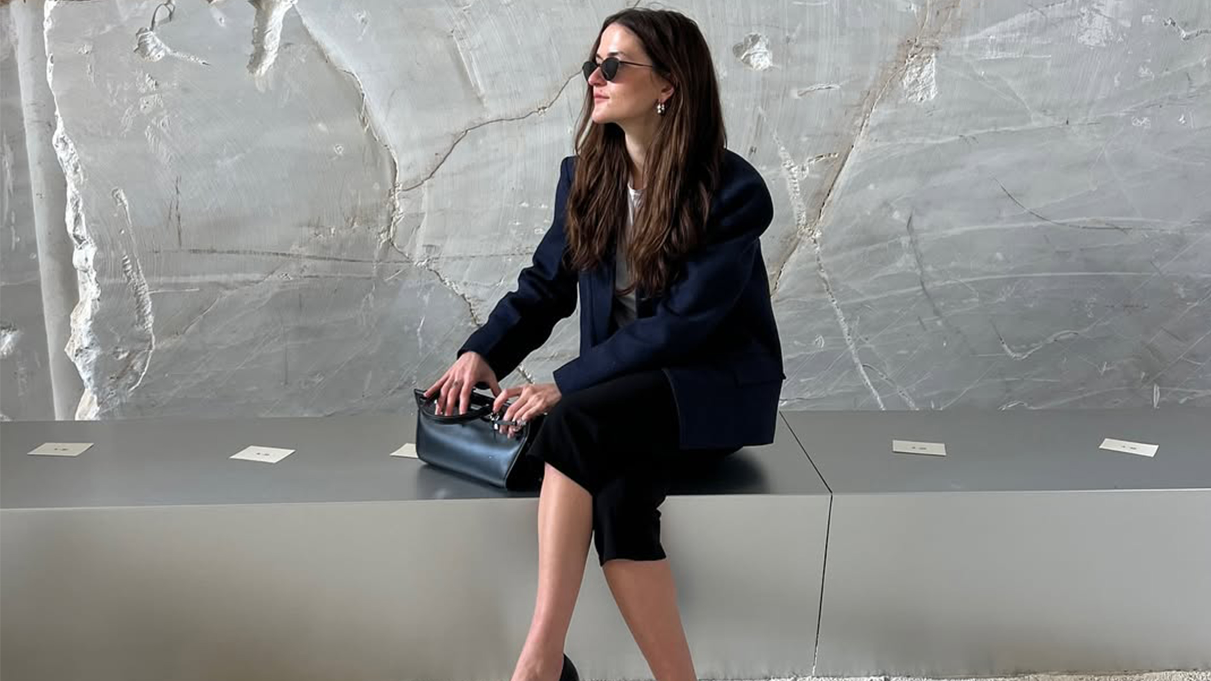Senior fashion editor Eliza Huber wearing COS.