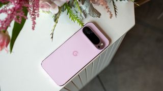 The Google Pixel 9 Pro XL in Rose Quartz