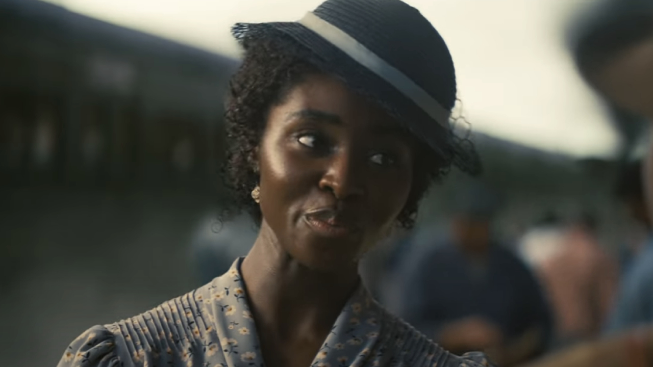 Jayme Lawson in a hat in Sinners