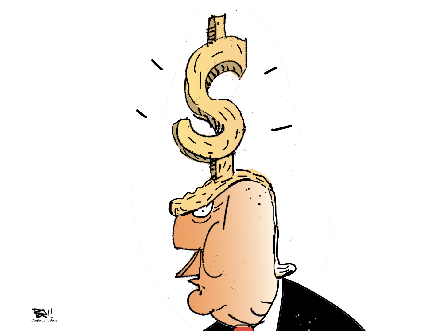 Political cartoon