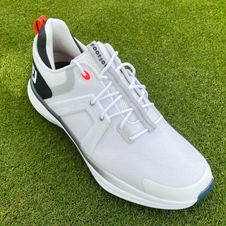 FootJoy 2025 HyperFlex golf shoe in the red/white/black colourway