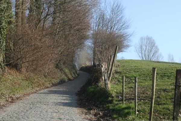 The steepest part of the Koppenberg