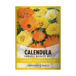 A sachet of calendula seeds