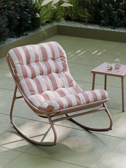 Charles Bentley | Terracotta Red Porto Garden Rocking Chair