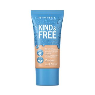 a packshot of rimmel kind and free foundation