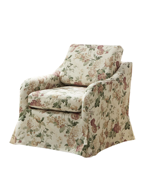 Asman Slipcovered Swivel Armchair
