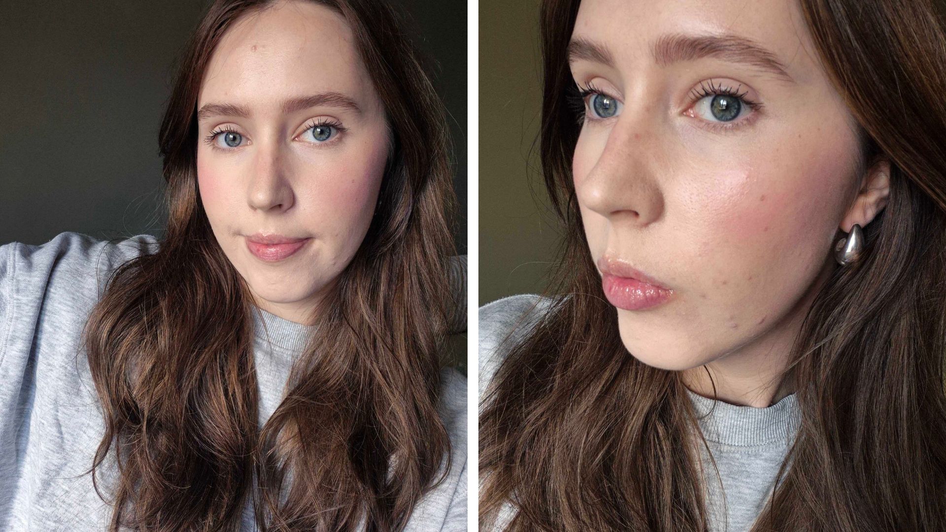Naomi Jamieson wearing Laura Mercier Real Flawless Feather Matte Powder Foundation
