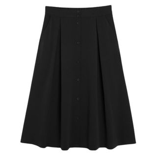 Monki Button-Up Midi Skirt