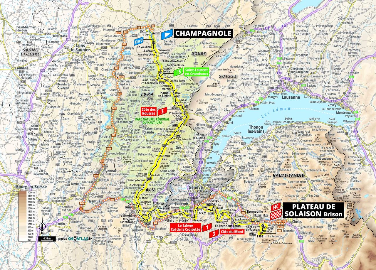 Route information for the 2026 Tour de France