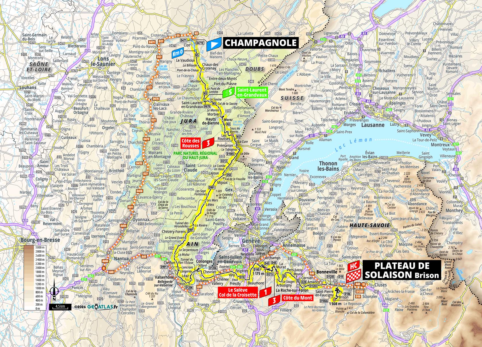 Route information for the 2026 Tour de France